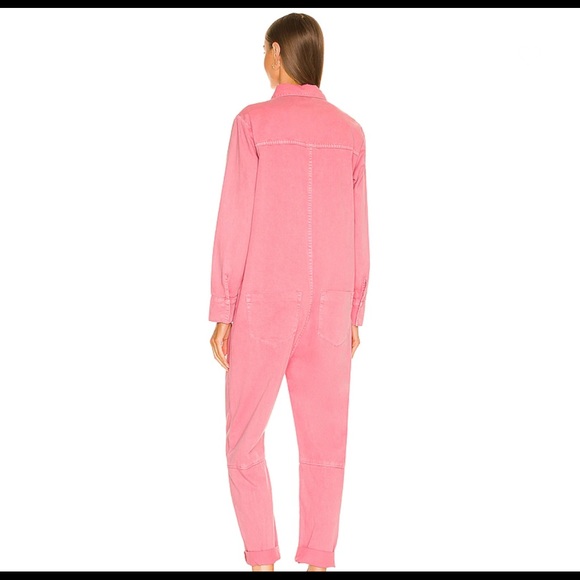 One Teaspoon Paradise Utility Jumpsuit in Worn Pink Small - Picture 3 of 13